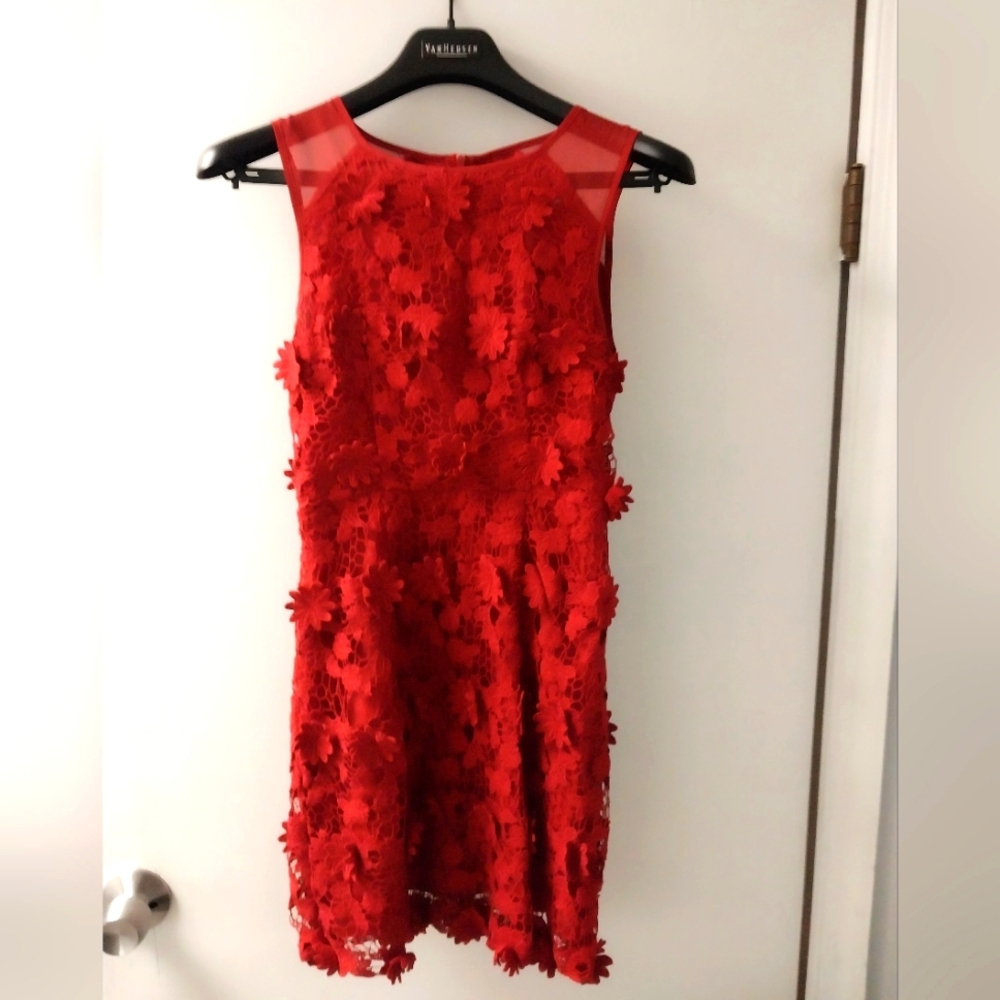 Women's red dress